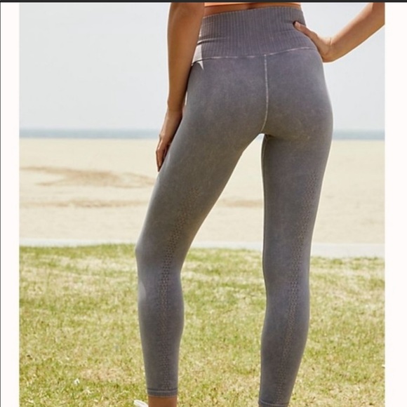 Free People Shanti vintage gray high rise leggings - Picture 2 of 5